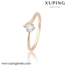 13809 Xuping nuevo diseño de anillos chapados en oro para mujer